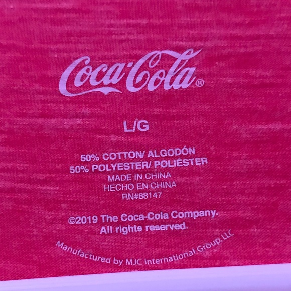 light red Coca-Cola ringer tee - Picture 2 of 3